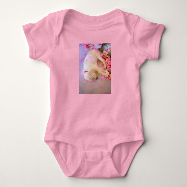 Puppy Sömnig Veil 01 T Shirt (Framsida)