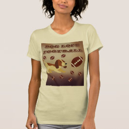 Puppy spelar fotboll t shirt