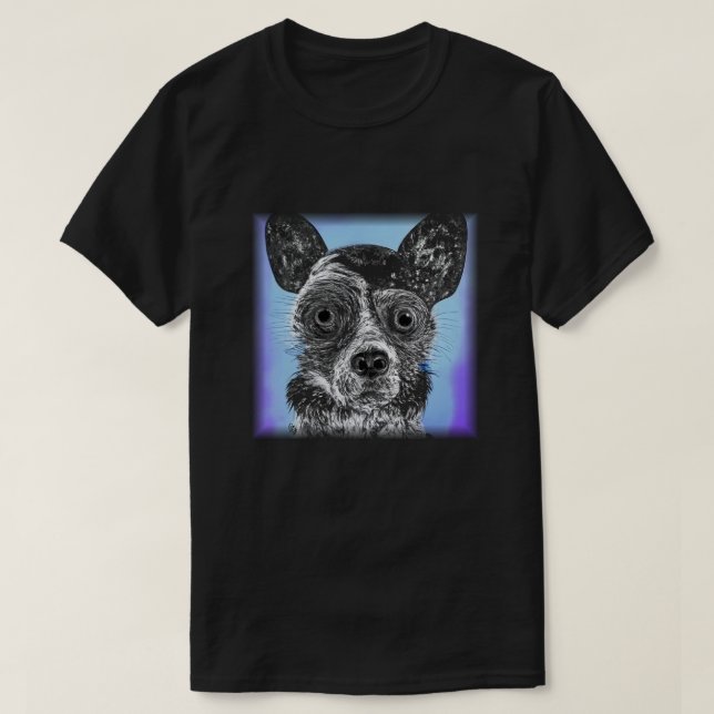 Puppy T-Shirt, målad T Shirt (Design framsida)