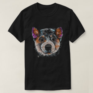Puppy T-Shirt, målad T Shirt