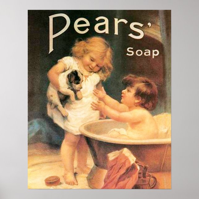 Puppy tar en bath poster (Framsidan)