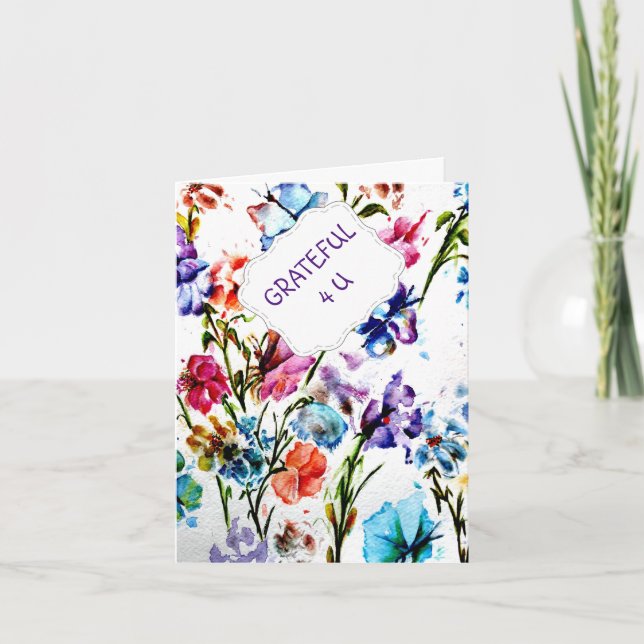 PUPPY TASS AVTRYCK | TACK DIG CARD (Framsida)