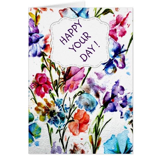 PUPPY TASS AVTRYCK | TILLFÄLLE-kort OBS Kort (Framsidan)