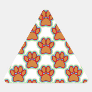 Puppy Tass Triangelformat Klistermärke