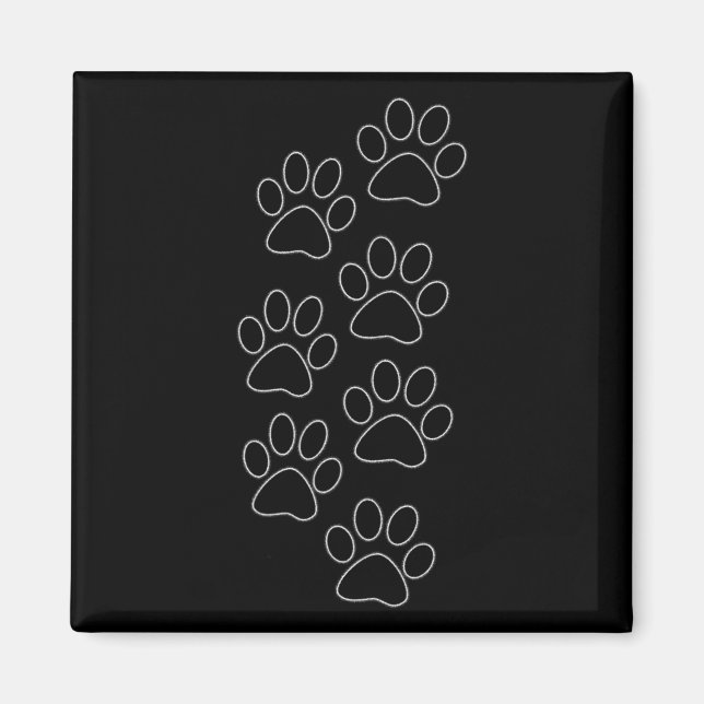 Puppy Tassar Hund Prints Pappa Valp Mamma Bra Boy  Magnet (Framsidan)