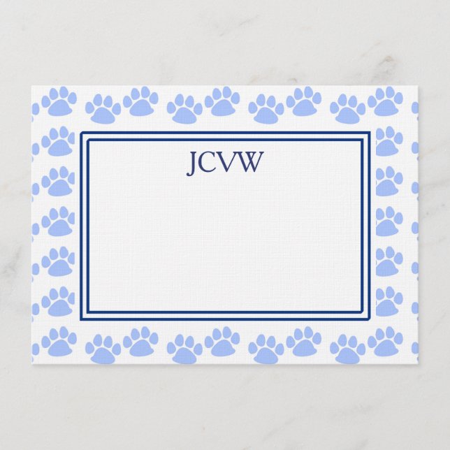 Puppy Tassar Note Card Anteckningskort (Framsida)