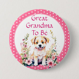 Puppy Thenzed Underbar Grandma to be Babyskor Knapp