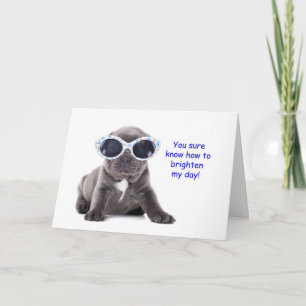 Puppy Thinking Card Tack Kort