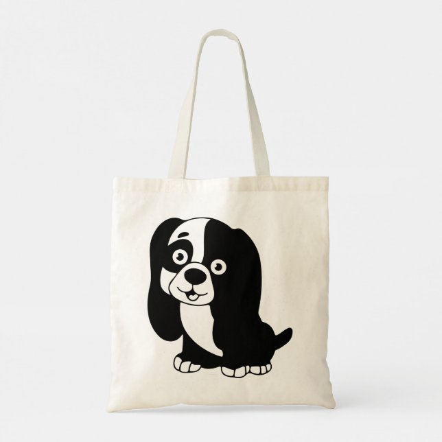 Puppy Tote Bag Tygkasse (Baksida)