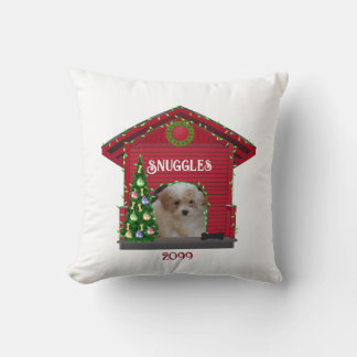 Puppy Upload Photo Decorated Hund House Kudde