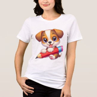 Puppy, uppskattningsgåva för pennlärare t shirt