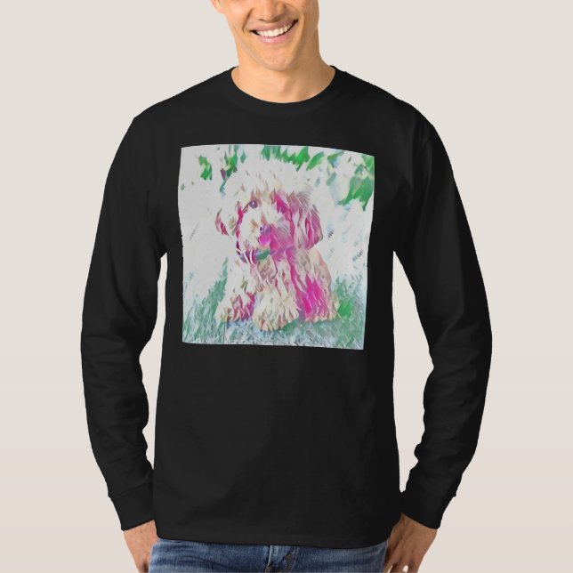 Puppy-utskrift för leksak Pudel T Shirt (Framsida)