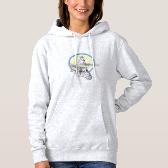 Puppy/Varg "How you See Me" kvinnor Pullover Hoodi Tröja (Framsida)