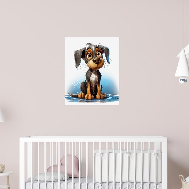 Puppy Wall Art Poster (Barnkammare 2)
