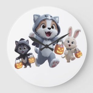Puppy Werevarg och Friends Trick-or-Treating Stor Klocka