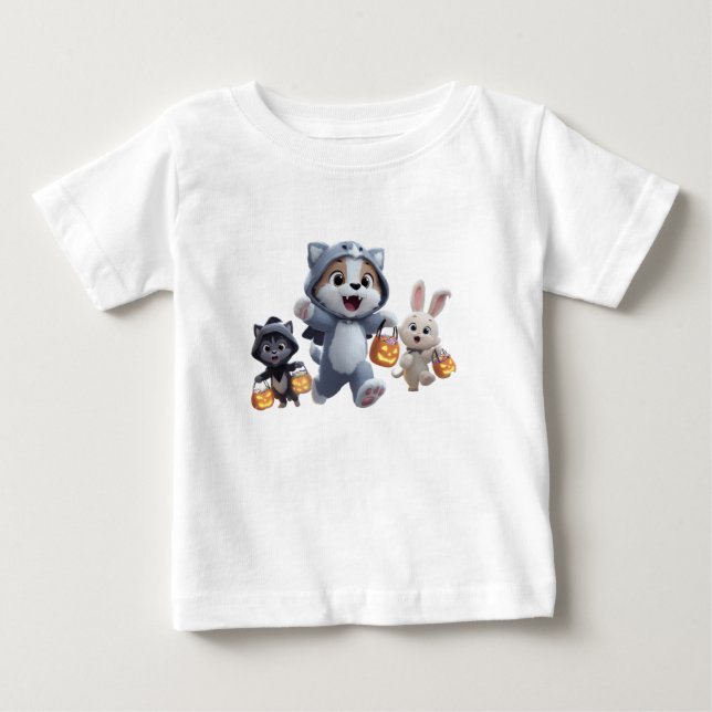 Puppy Werevarg och Friends Trick-or-Treating T Shirt (Framsida)