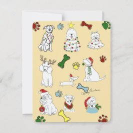 PUPPY XMAS CARD JULKORT