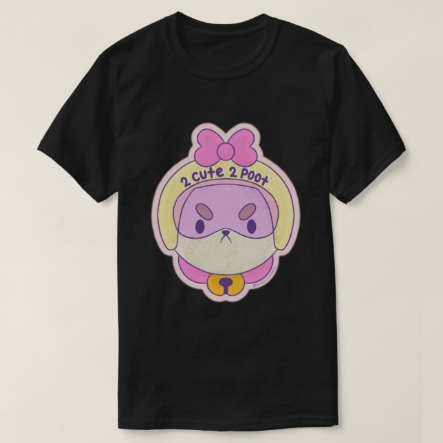 Puppycat Helmet Sticker.png T Shirt (Design framsida)