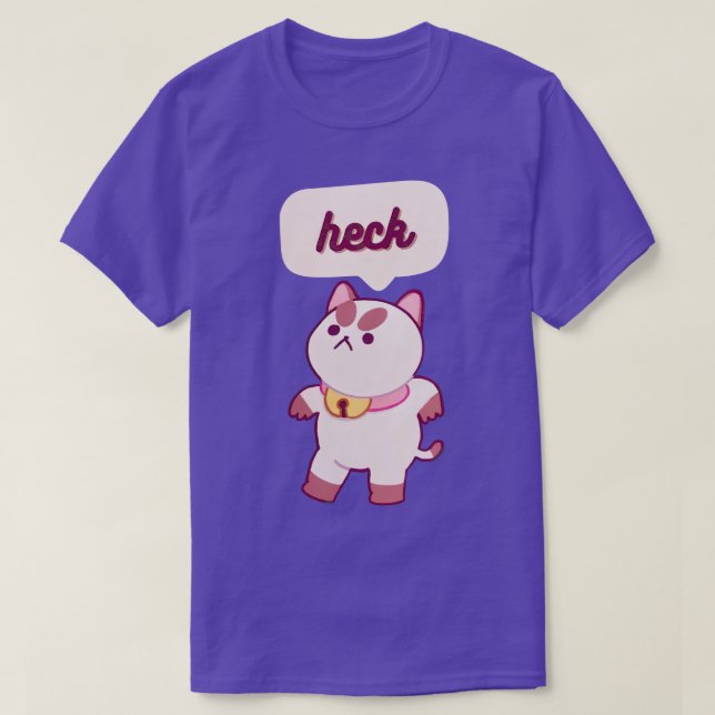 Puppycat Swear Heck T Shirt (Design framsida)