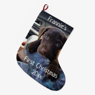 Puppys första jul stor julstrumpa