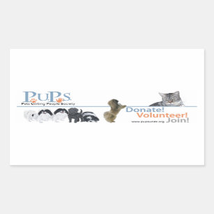 PUPs Logotyp Klistermärke Pekingese