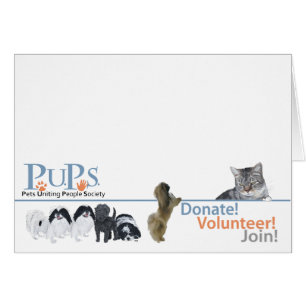 PUPs Logotyp Merchandise Hälsningskort