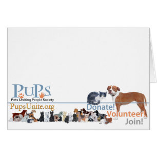PUPs Logotyp Merchandise Hälsningskort