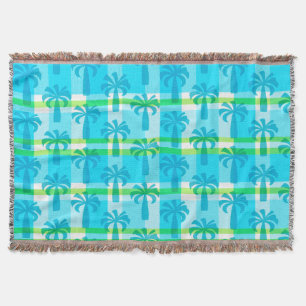 Pupule Hawaiian Vintage Handflatan Träd Play Mysfilt