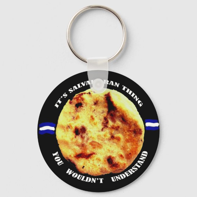Pupusas är en salvadoran sak nyckelring (Framsida)