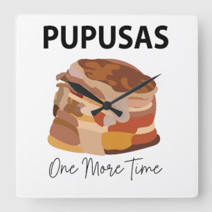 Pupusas El Salvadorian Bröd Pupusas Restaurang Fyrkantig Klocka