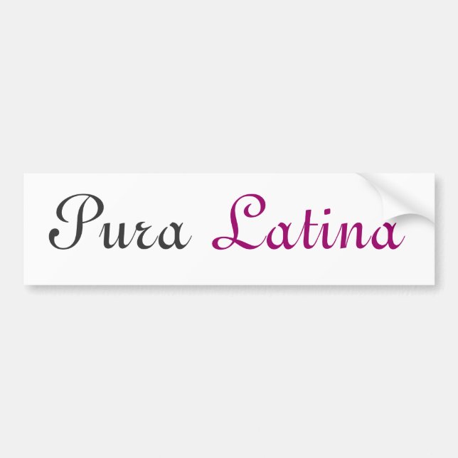 Pura Latina Bildekal (Framsidan)