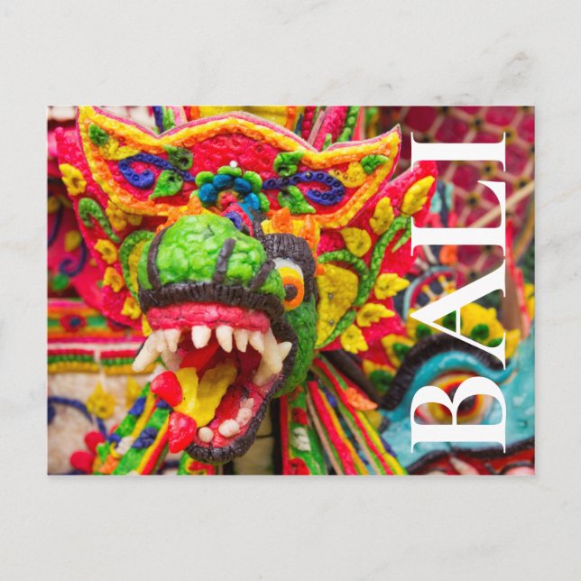 Pura Penataran Sasih på Bali Vykort (Framsida)