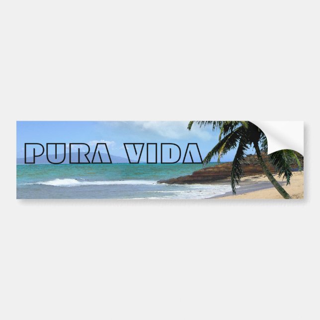 Pura Vida Bildekal (Framsidan)
