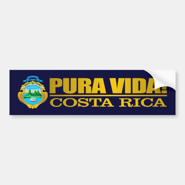 Pura Vida Bildekal (Framsidan)