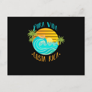 Pura Vida Costa Rica Helg Vykort