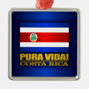 Pura Vida! Costa Rica Julgransprydnad Metall