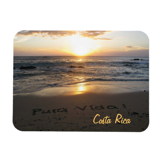Pura Vida Costa Rica Magnet (Horisontell)