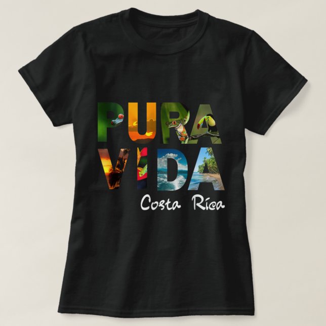 Pura Vida Costa Rica Manar Women Kids Friend Gift  T Shirt (Design framsida)