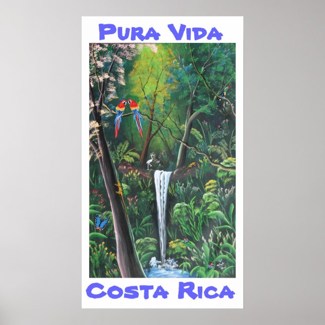 Pura Vida Costa Rica Poster (Framsidan)
