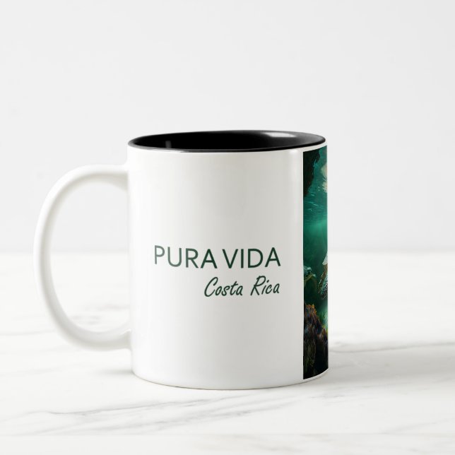 Pura Vida Costa Rica Turtle Coffee Mugg (Vänster)