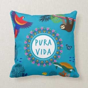 Pura Vida-Costa Rica Vilda djur Kudde
