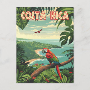 Pura Vida Hälsning: Costa Rica Vinatage Vykort