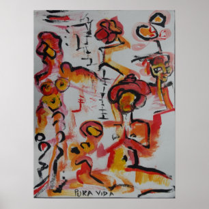 Pura Vida meditationaffisch Poster