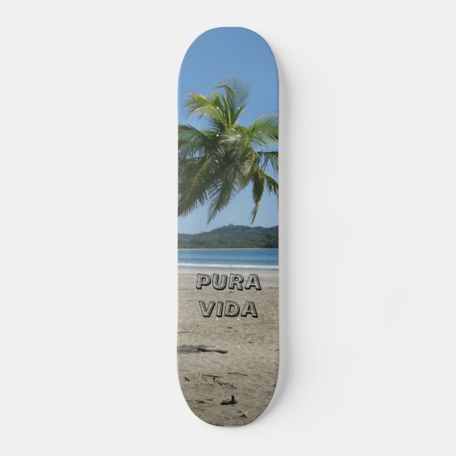 Pura Vida Skateboard Bräda 21,5 Cm (Framsida)