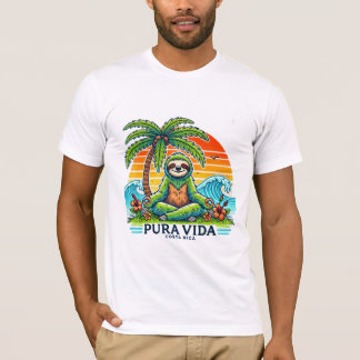 Pura Vida Sloth meditating 01 T Shirt