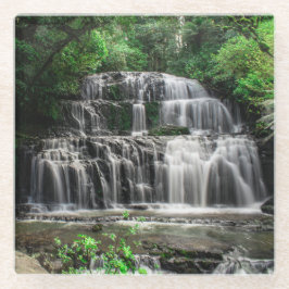 Purakaunui Falls, New Zealand Glass Underlägg