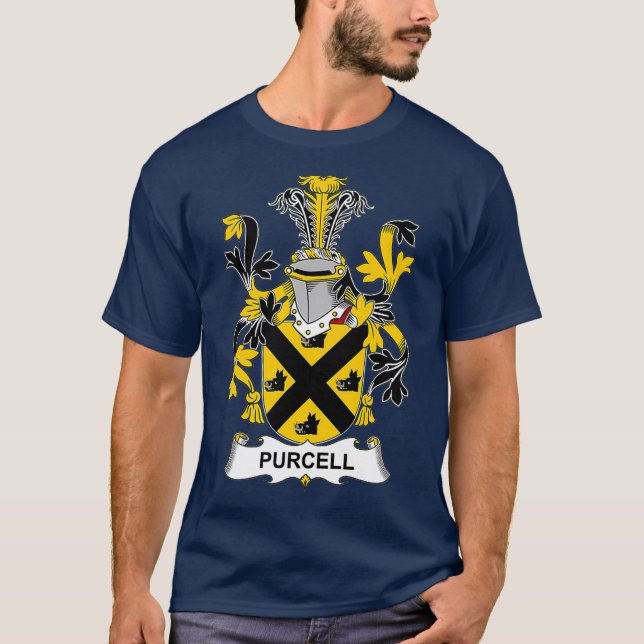 Purcell Jacka av Arm Family Crest T Shirt (Framsida)