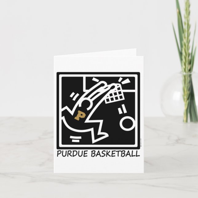 Purdue Basketball Dunk Kort (Framsida)