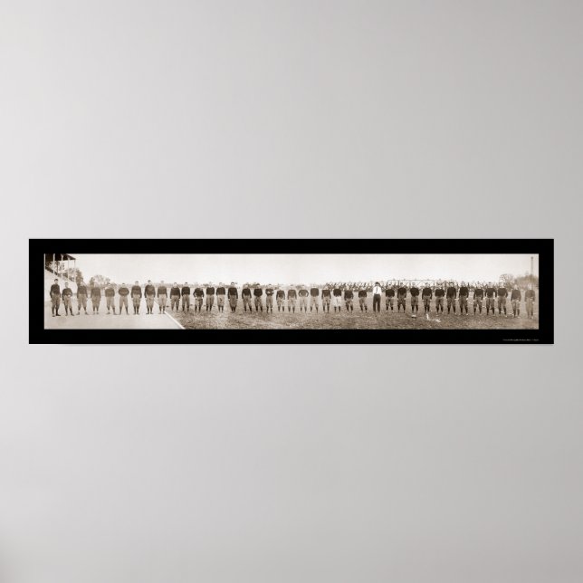 Purdue Football Team Photo 1913 Poster (Framsidan)