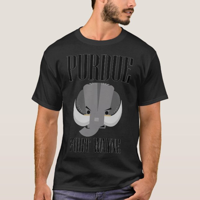 Purdue Fort Wayne Mastodon General T Shirt (Framsida)